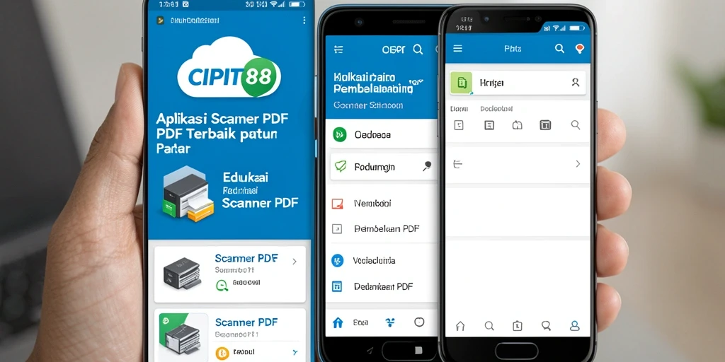 Antarmuka utama aplikasi CIPIT88 untuk Scanner PDF yang user-friendly.
