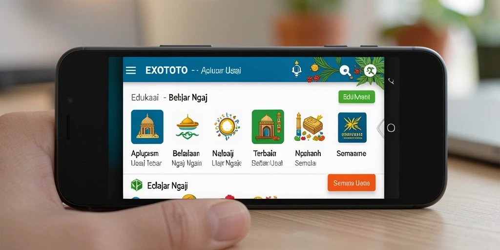 Tampilan antarmuka EXOTOTO yang interaktif dan edukatif.