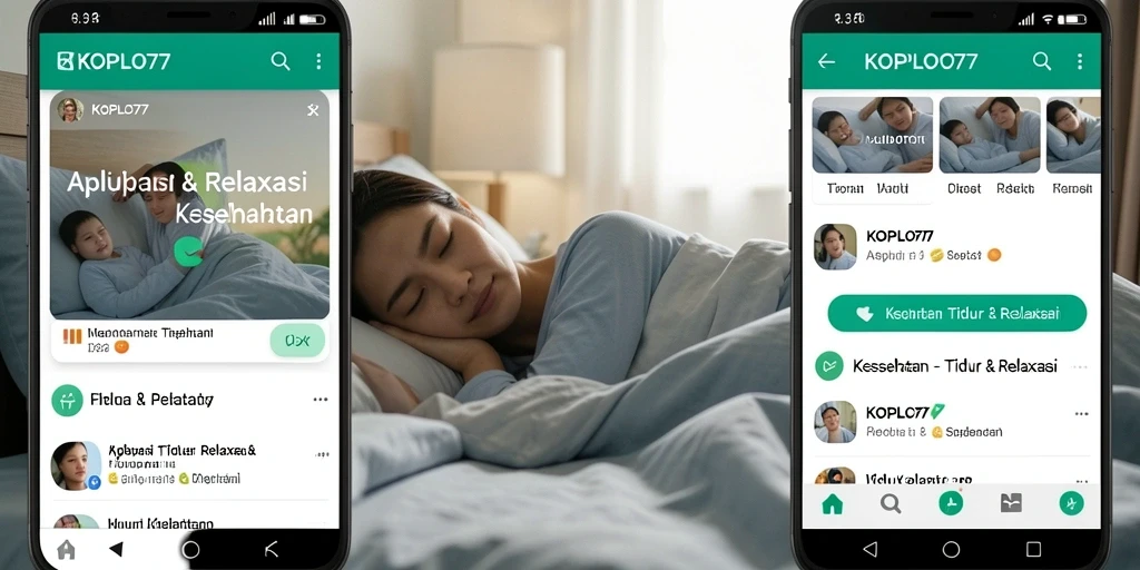 Antarmuka KOPLO77 yang menenangkan untuk Tidur & Relaksasi.