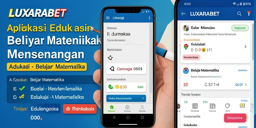 Tampilan antarmuka LUXARABET yang interaktif untuk Belajar Matematika.