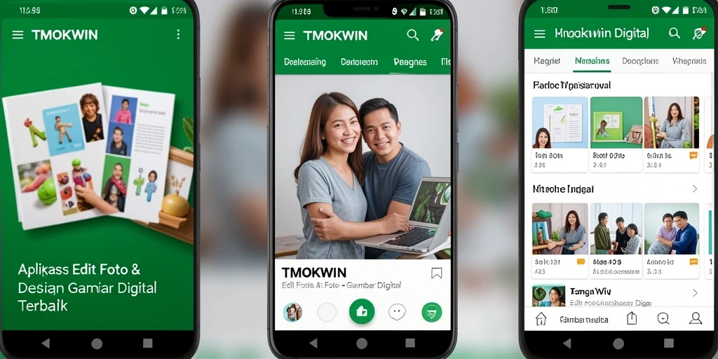 Antarmuka aplikasi TMOKWIN dengan berbagai fungsi edit gambar digital.